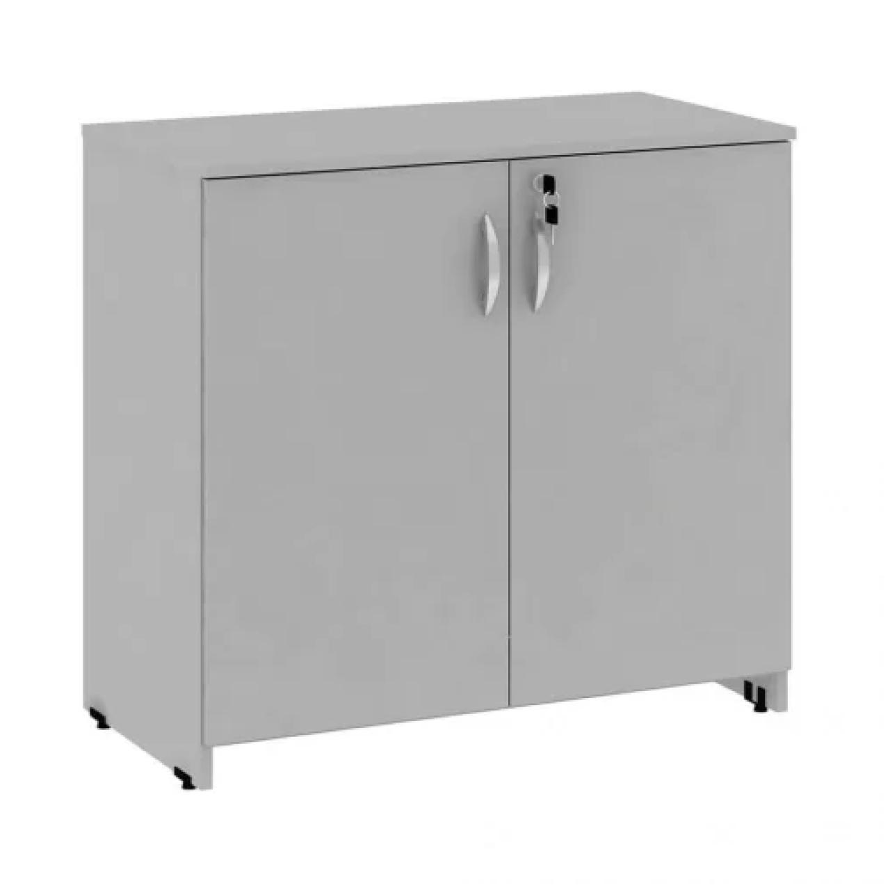 Armário Baixo com 02 Portas - 0,80x0,42x0,75m - JOB - CINZA/CINZA - 41206