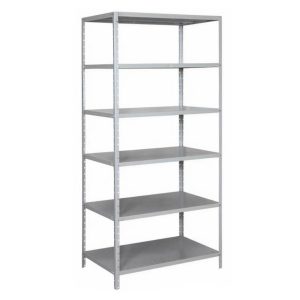 Estante de Aço com 06 Bandejas 60 cm (26/20) - 1,98x0,92x0,60m - Cinza - SA - 16022