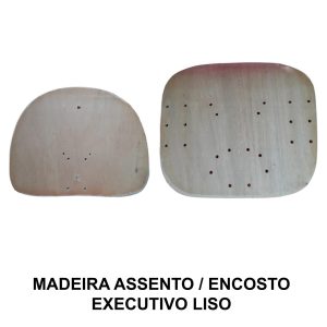 Madeira do ASSENTO / ENCOSTO Anatômico EXECUTIVA LISA - TRÊS ESTADOS - 97001