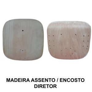 Conjunto de Madeira do ASSENTO / ENCOSTO Anatômico DIRETOR - 97012