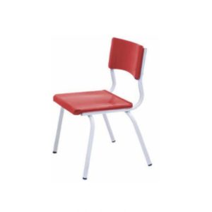 Cadeira Escolar Juvenil 06 a 09 anos - COR VERMELHO - REALPLAST - 89001
