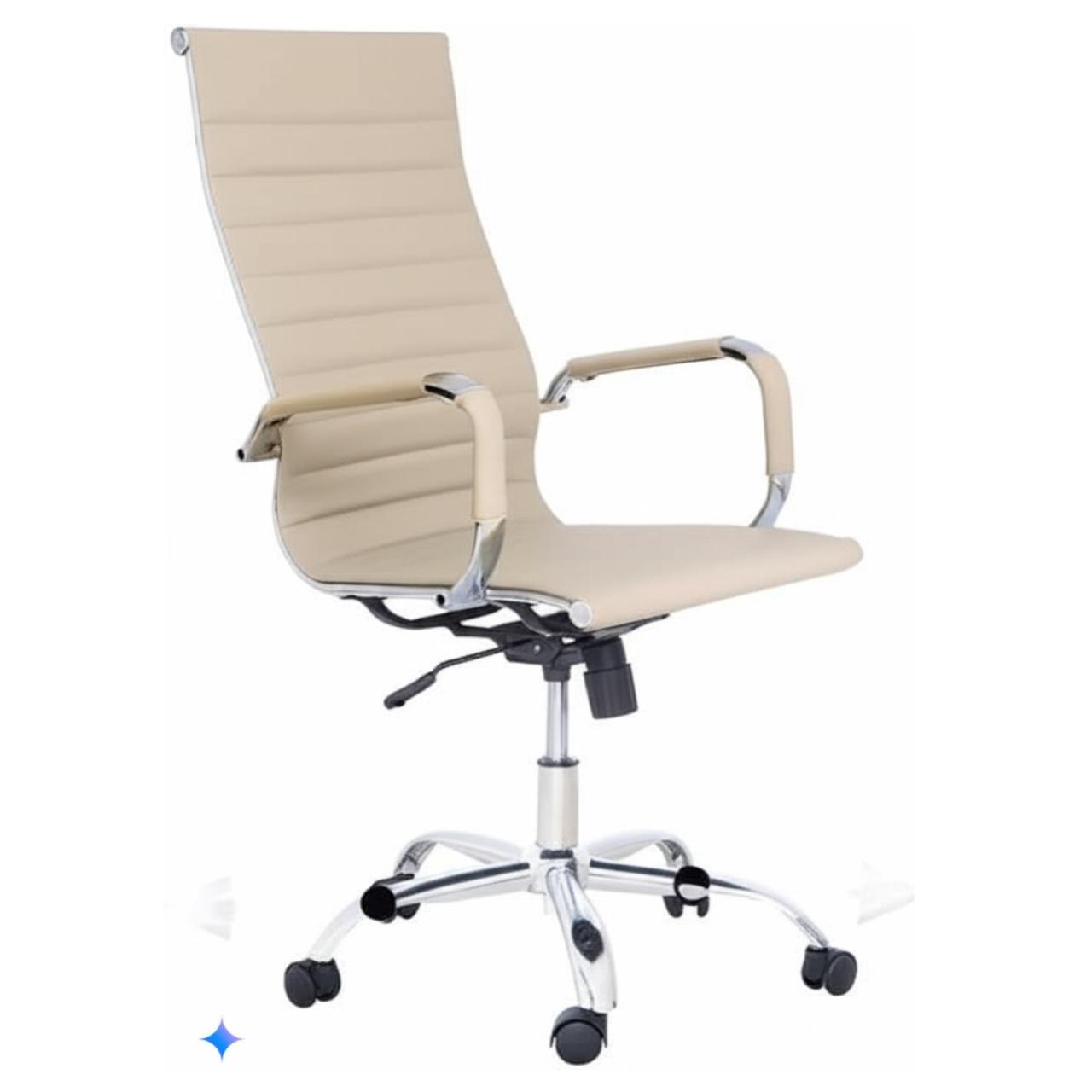 Cadeira Presidente Charles Eames Esteirinha NUDE - Pollo Móveis - 32992