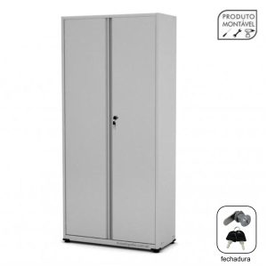 Armário de Aço PA-90 - 2,00x0,90x0,40m - CHAPA # 26 - CZ/CZ - 12003