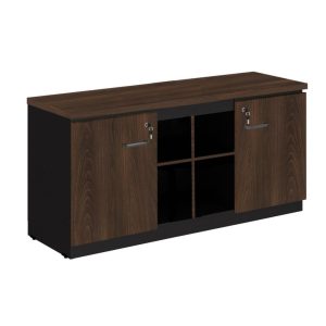 Armário Baixo GOLD Credenza - 1,60x0,72x0,45m MARSALA/PRETO - 23501